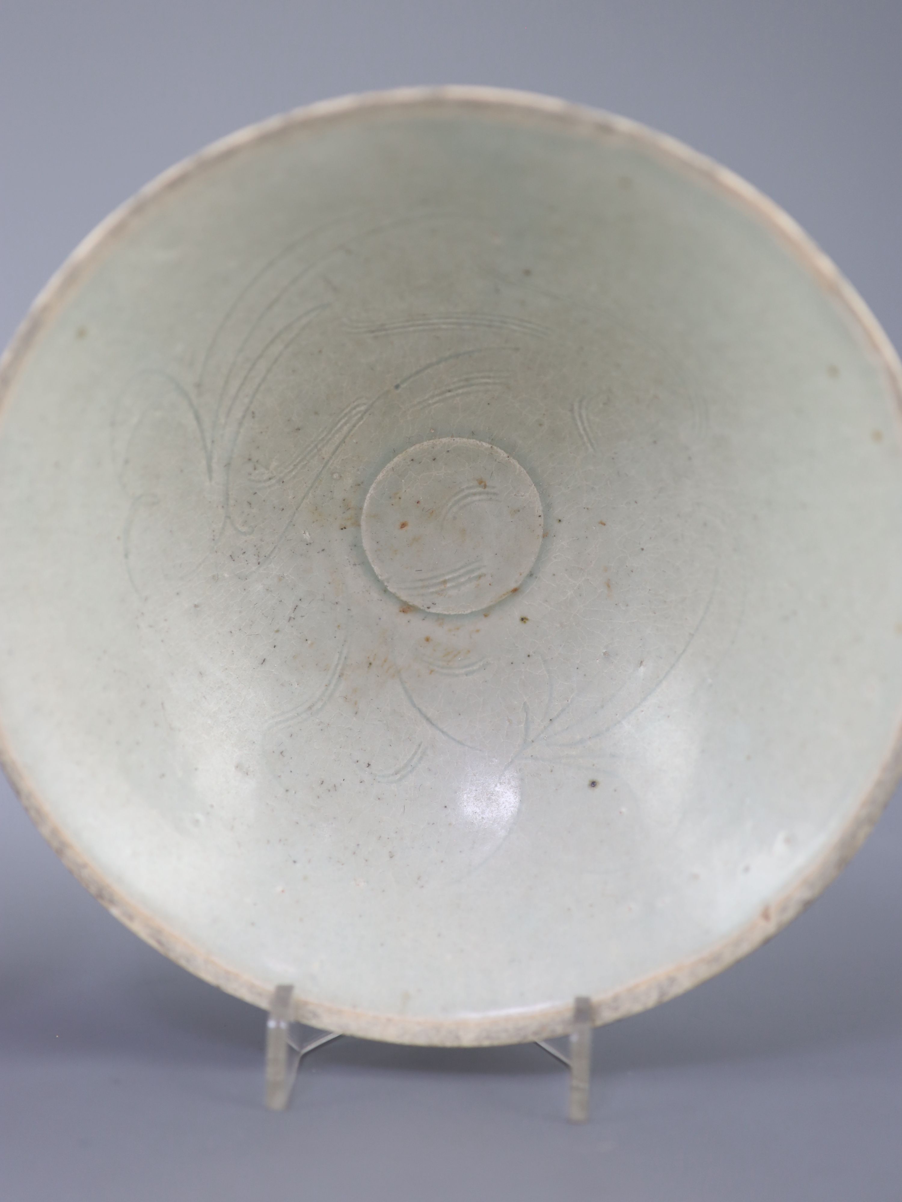 Two Chinese Qingbai bowls, Song dynasty, 17.7 and 17.8cm